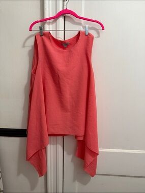 COS Coral Sleeveless Linen Top